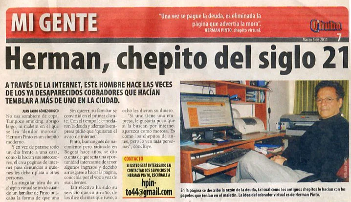 Articulo prensa sobre Chepito Virtual