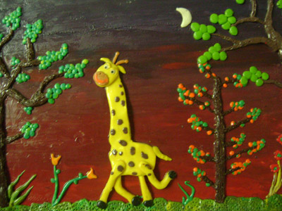 Obra en curso plastilina para niños