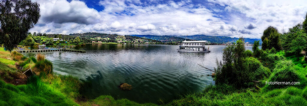 Lago Sochagota en la ciudad de Paipa, Boyacá.