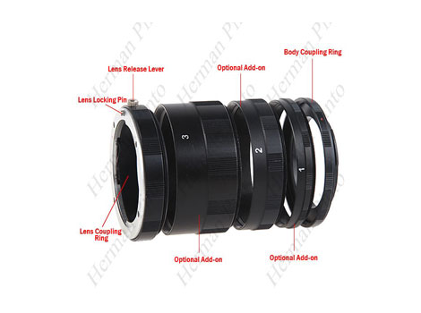 Tubos macrofotografía