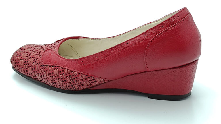 Zapato rojo casual mujer